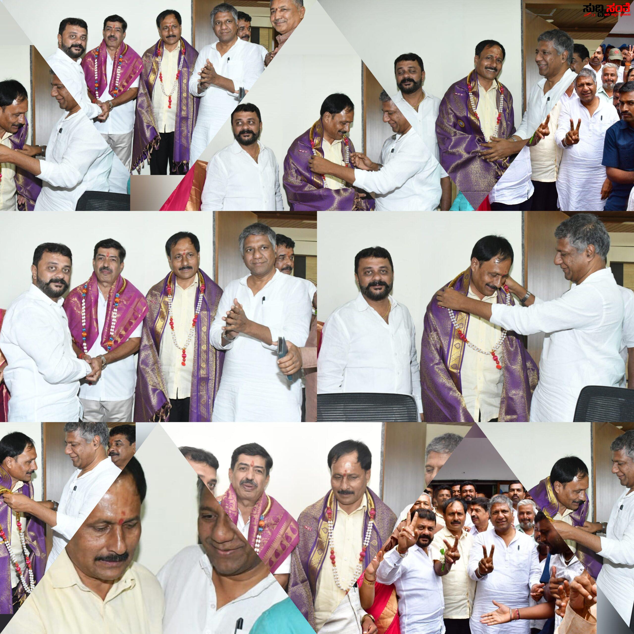 KMF ನೂತನ ಅಧ್ಯಕ್ಷರಿಗೆ ಸನ್ಮಾನಿಸಿ ಅಭಿನಂದಿಸಿದ ಶಾಸಕ ಅರವಿಂದ ಬೆಲ್ಲದ – ಶಾಸಕರಿಗೆ ಸಾಥ್ ನೀಡಿದ ಮಾಜಿ ಶಾಸಕ ಅಮೃತ ದೇಸಾಯಿ….. KMF ನೂತನ ಅಧ್ಯಕ್ಷರಿಗೆ ಸನ್ಮಾನಿಸಿ ಅಭಿನಂದಿಸಿದ ಶಾಸಕ ಅರವಿಂದ ಬೆಲ್ಲದ – ಶಾಸಕರಿಗೆ ಸಾಥ್ ನೀಡಿದ ಮಾಜಿ ಶಾಸಕ ಅಮೃತ ದೇಸಾಯಿ…..