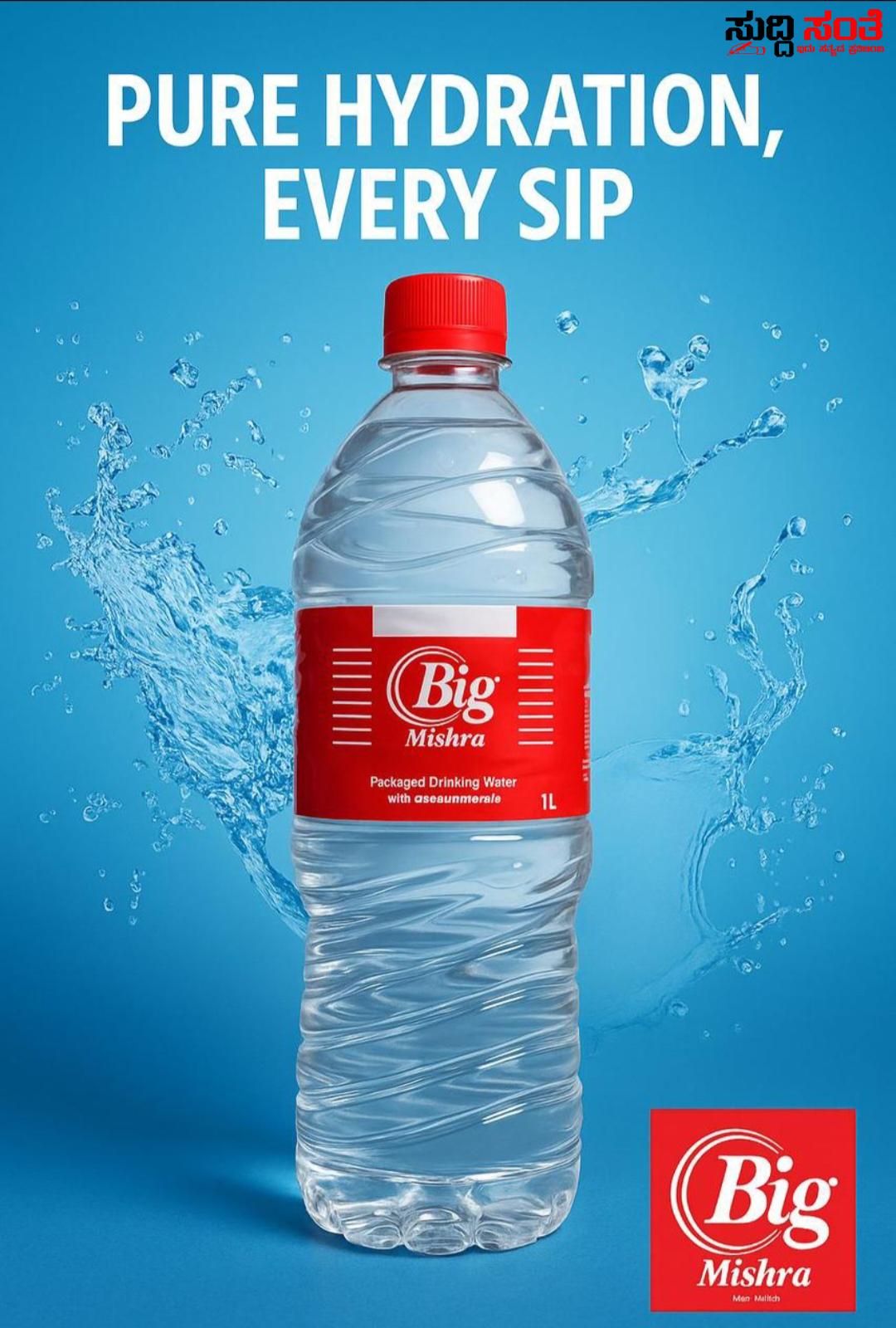 ಮಾರುಕಟ್ಟೆಗೆ ಕಾಲಿಟ್ಟ Big Mishra ನೀರು – ಮಾರುಕಟ್ಟೆಯಲ್ಲಿ ಗ್ರಾಹಕರ ಗಮನ ಸೆಳೆಯುತ್ತಿದೆ ಸಂಜಯ ಮಿಶ್ರಾ ಮಾಲೀಕತ್ವದ ವಾಟರ್ ಬಾಟಲ್….. ಮಾರುಕಟ್ಟೆಗೆ ಕಾಲಿಟ್ಟ Big Mishra ನೀರು – ಮಾರುಕಟ್ಟೆಯಲ್ಲಿ ಗ್ರಾಹಕರ ಗಮನ ಸೆಳೆಯುತ್ತಿದೆ ಸಂಜಯ ಮಿಶ್ರಾ ಮಾಲೀಕತ್ವದ ವಾಟರ್ ಬಾಟಲ್…..