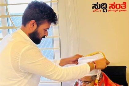 ಉತ್ತರಪ್ರದೇಶದ ಲಕ್ನೋ ದ ಇಸ್ಲಾಂ ಧರ್ಮ ಗುರು ಕಾಶಿಂ ಬಾಬಾ ರನ್ನು ಭೇಟಿಯಾದ ರಜತ್ ಉಳ್ಳಾಗಡ್ಡಿಮಠ – ಆಶೀರ್ವಾದ ಪಡೆದ ಯುವ ನಾಯಕನಿಗೆ ಶುಭ ಹಾರೈಸಿದ ಧರ್ಮ ಗುರುಗಳು…..