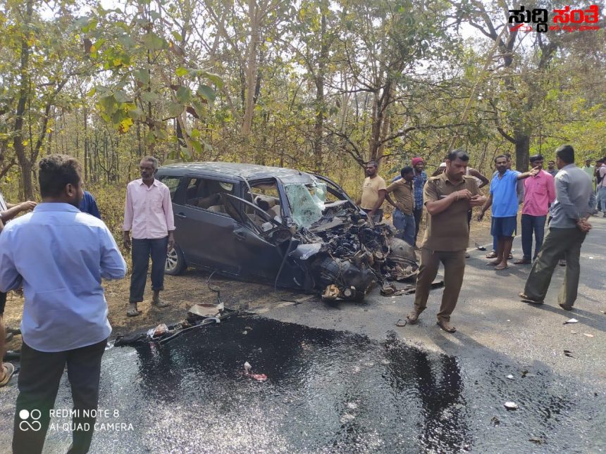 ಬಸ್ ಕಾರು ಅಪಘಾತ ತಾಯಿ ಮಗ ಸಾವು – ಸ್ಥಳದಲ್ಲೇ ಇಬ್ಬರು ಸಾವು….‌.