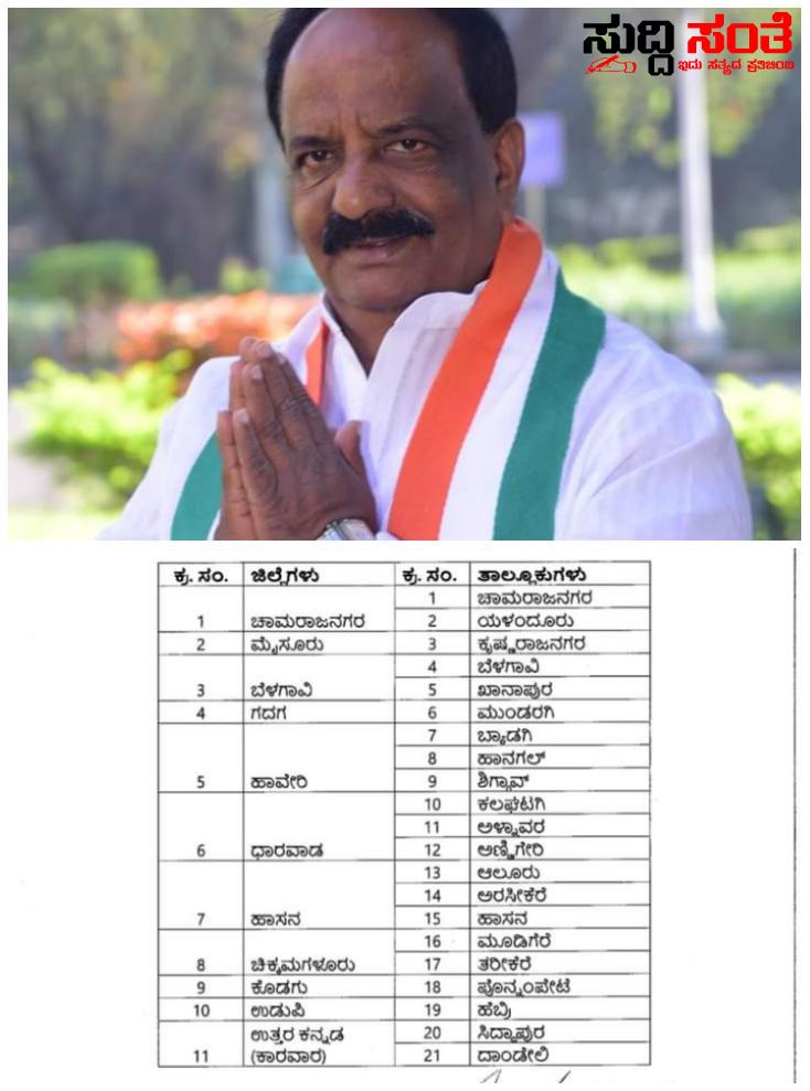 ಶಾಸಕ ಎನ್ ಹೆಚ್ ಕೋನರಡ್ಡಿ ಯವರ ಮನವಿಗೆ ಸ್ಪಂದಿಸಿದ ರಾಜ್ಯ ಸರ್ಕಾರ – ನವಲಗುಂದ ವಿಧಾನ ಸಭಾ ಕ್ಷೇತ್ರದ ಅಣ್ಣಿಗೇರಿ ಬರಗಾಲ ಪೀಡಿತ ಪ್ರದೇಸ ಪಟ್ಟಿಯಲ್ಲಿ ಸೇರ್ಪಡೆ ಹೊರಬೀತ್ತು ಆದೇಶ….. ಶಾಸಕ ಎನ್ ಹೆಚ್ ಕೋನರಡ್ಡಿ ಯವರ ಮನವಿಗೆ ಸ್ಪಂದಿಸಿದ ರಾಜ್ಯ ಸರ್ಕಾರ – ನವಲಗುಂದ ವಿಧಾನ ಸಭಾ ಕ್ಷೇತ್ರದ ಅಣ್ಣಿಗೇರಿ ಬರಗಾಲ ಪೀಡಿತ ಪ್ರದೇಸ ಪಟ್ಟಿಯಲ್ಲಿ ಸೇರ್ಪಡೆ ಹೊರಬೀತ್ತು ಆದೇಶ…..