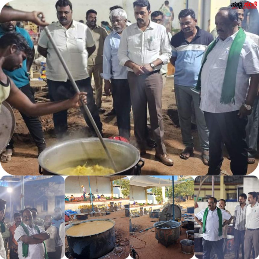 ಕಾರ್ಯಕ್ರಮಕ್ಕೆ ಬರುವವರಿಗೆ ಸಿದ್ದವಾಗುತ್ತಿದೆ ಹೊಟ್ಟೆ ತುಂಬಾ ಸ್ಪೆಶಲ್ ಗೋದಿಹುಗ್ಗಿ ಅಣ್ಣಾ ಸಾಂಬಾರ್ ಮಾಡಿಸುತ್ತಿರುವ Mla NH ಕೋನರೆಡ್ಡಿ ನವಲಗುಂದ ದ ಐತಿಹಾಸಿಕ ಕಾರ್ಯಕ್ರಮಕ್ಕೆ ಸಿದ್ದವಾಗುತ್ತಿದೆ ಉತ್ತರ ಕರ್ನಾಟಕದ ವಿಶೇಷ ಊಟ…..