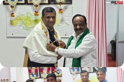 ಹುಬ್ಬಳ್ಳಿ ಧಾರವಾಡ ನಗರಾಭಿವೃದ್ಧಿ ಪ್ರಾಧಿಕಾರದ ಅಧ್ಯಕ್ಷರಾಗಿ ಅಧಿಕಾರ ವಹಿಸಿಕೊಂಡ ಶಾಕಿರ್ ಸನದಿ ನೂತನ ಹು ಧಾ ನಗರಾಭಿವೃದ್ಧಿ ಪ್ರಾಧಿಕಾರದ ಅಧ್ಯಕ್ಷರಿಗೆ ಸನ್ಮಾನಿಸಿ ಶುಭಕೋರಿದ ಶಾಸಕರು…..