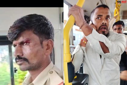 ಚಿಗರಿ ಬಸ್ ಚಾಲಕ ಮಹಾಂತೇಶ ಗುರಿಕಾರ ಮೇಲೆ ಹಲ್ಲೆ – ರಸ್ತೆ ಮಧ್ಯೆ ನಿಂತುಕೊಂಡ ಮಣಿಕಂಠ ನಿಗೆ ಸೈಡ್ ನಿಂತುಕೊಳ್ಳಿ ಎಂದು ಹೇಳಿದ ಡ್ರೈವರ್ ಮೇಲೆ ಹಲ್ಲೆ…..DC ಯವರೇ ಚಾಲಕರಿಗೆ ರಕ್ಷಣೆ ಎಲ್ಲಿದೆ…..