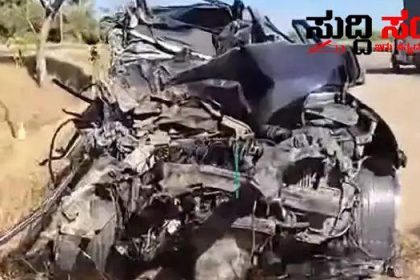 ಭೀಕರ ಅಪಘಾತ ಸರ್ಕಾರಿ ನೌಕರ ಸಾವು – ಬೆಂಗಳೂರು ನಿಂದ ಊರಿಗೆ ಹೊರಟಿದ್ದ ಕಾರಿಗೆ ಲಾರಿ ಡಿಕ್ಕಿ…..