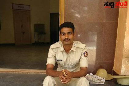 ಪೊಲೀಸ್ ಪೇದೆಗೆ ಡಿಕ್ಕಿ ಹೊಡೆದ ಲಾರಿ – ಲಾರಿ ನಿಲ್ಲಿಸದೇ ಪೊಲೀಸ್ ಪೇದೆ ಗೆ ಡಿಕ್ಕಿ ಸ್ಥಳದಲ್ಲೇ ಸಾವು…..