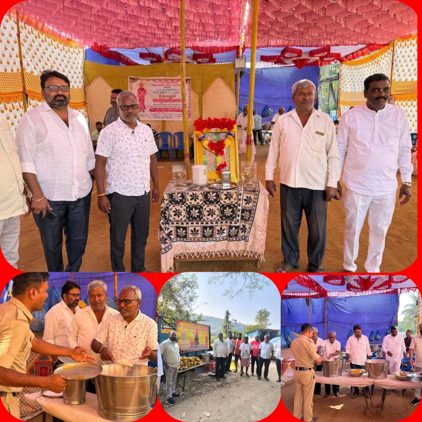 ಉಳಿವಿಗೆ ಹೋರಟ ಭಕ್ತಾಧಿಗಳಿಗೆ ಅನ್ನ ಸಂತರ್ಪಣೆ ಮಾಡಿದ ಮಂಜುನಾಥ ಮಕ್ಳಳಗೇರಿ – ಮುಂದುವರೆದ ಸಮಾಜ ಸೇವಕನ ಮಹಾನ್ ಸಮಾಜ ಸೇವಾ ಕಾರ್ಯಗಳು…..